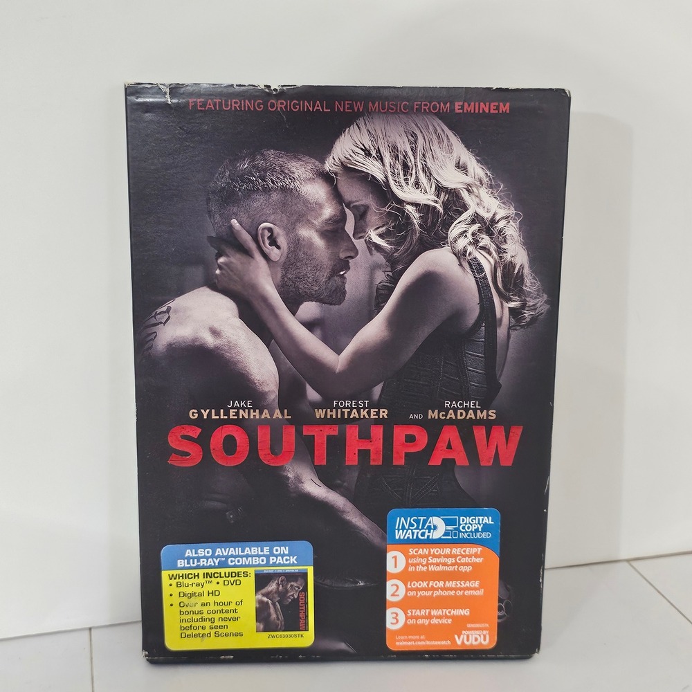 Southpaw DVD Jake Gyllenhaal Forest Whitaker Rachel McAdams Boxing Movie 2015